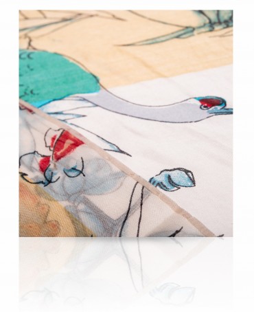 Палантин Женский SN-CRANE/BEIGE.RUST